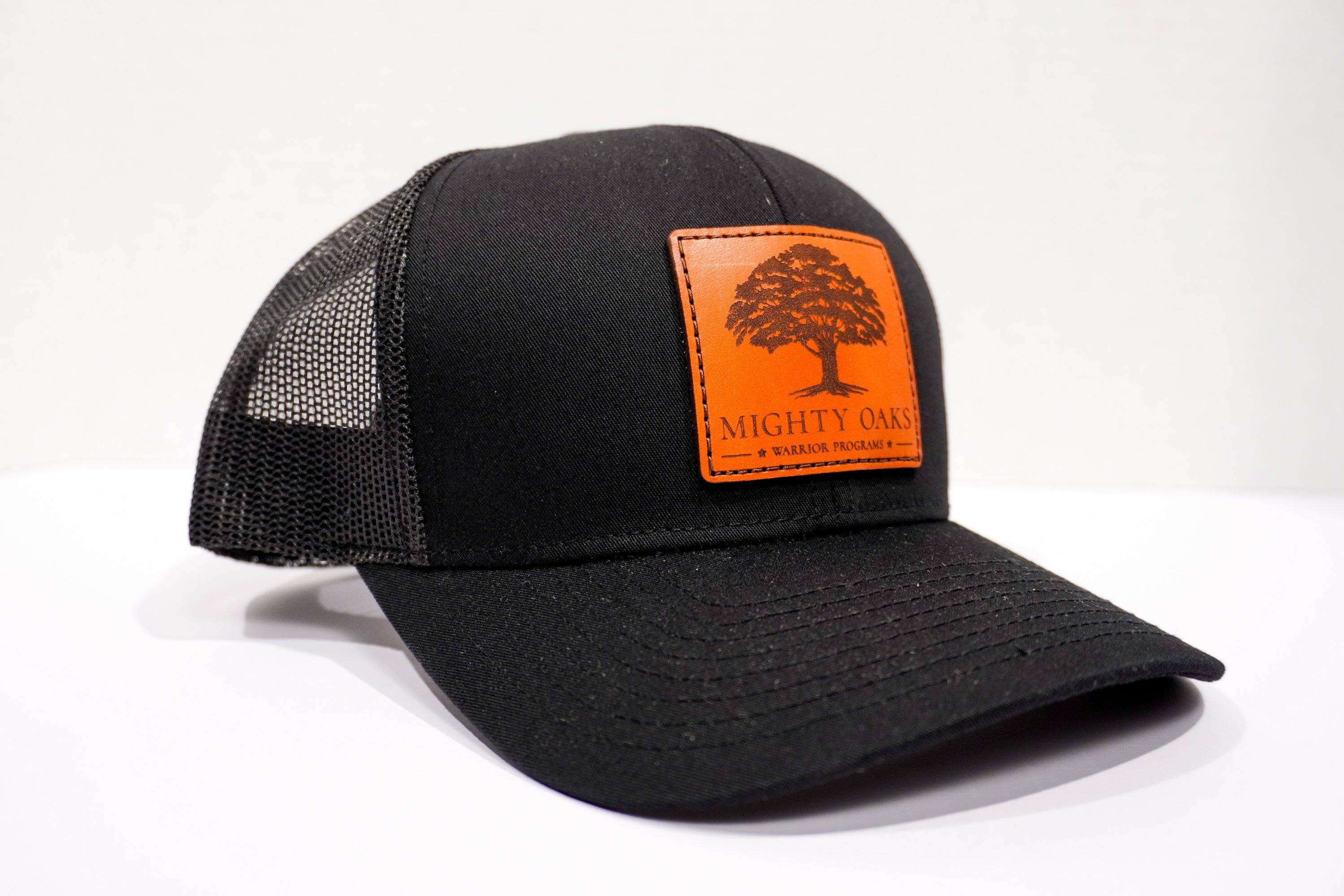 Leather Patch Mighty Oaks Logo Hat