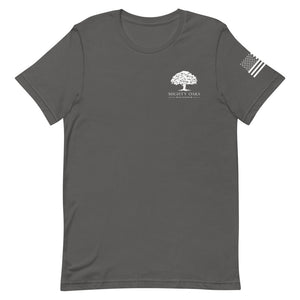 Mighty Oaks T-Shirt - "Never Fight Alone" Back (Unisex)